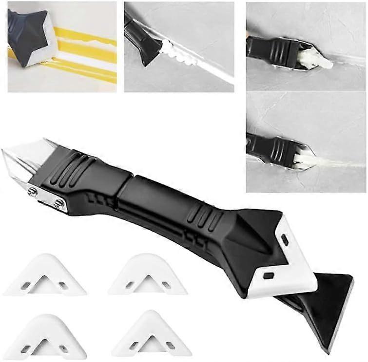 in 1 Silicone Caulking Kit Scraper Silicone Caulking Scraper Flexible Glue Remover Silicone Sealant Tools for Kitchen Bathroom Window Sink