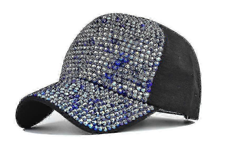 Sparkle Baseball Cap for Women Adjustable Rhinestone Hat