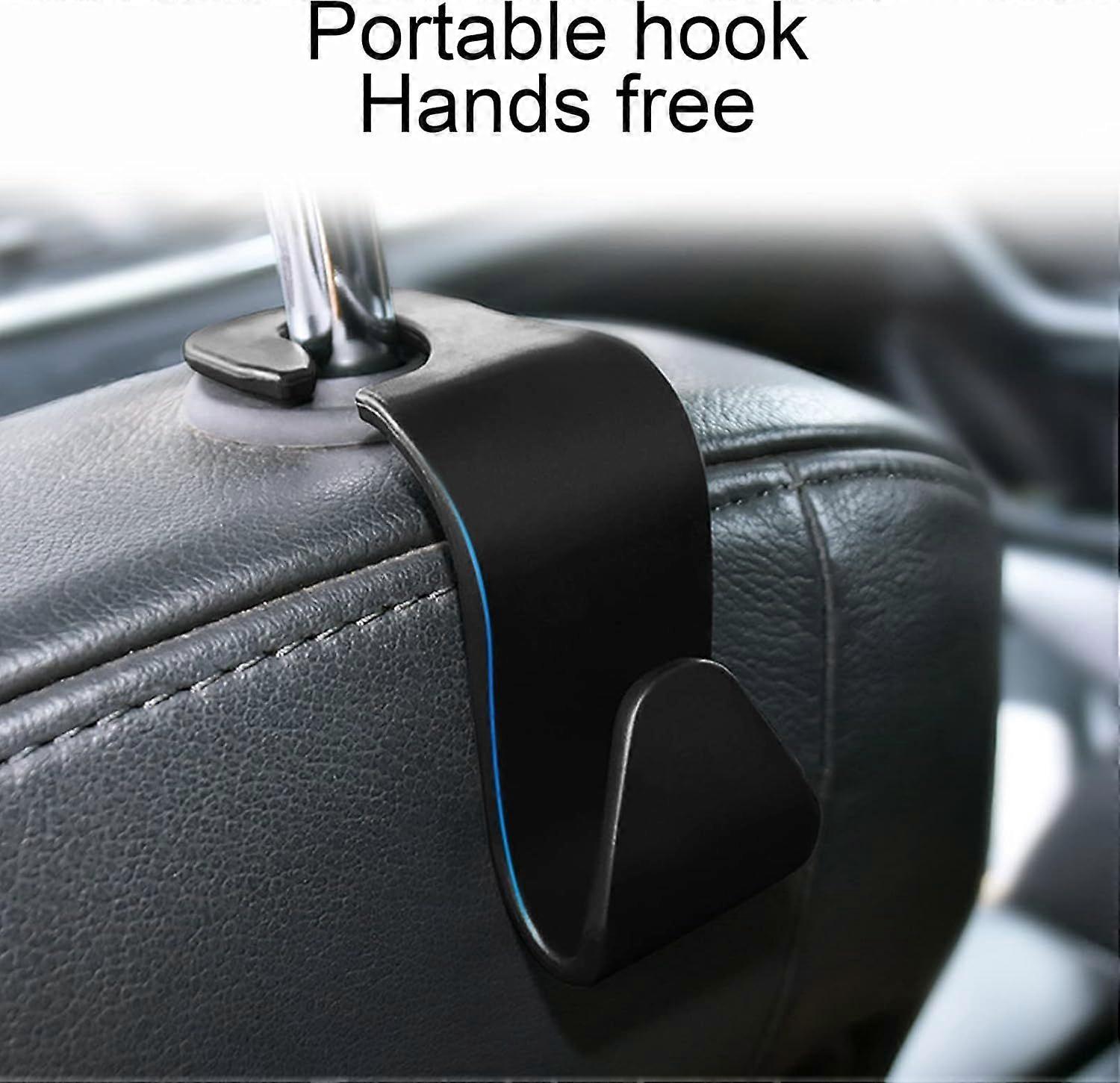 Car Seat Headrest Hooks, 8 Hooks Clothes Pockets