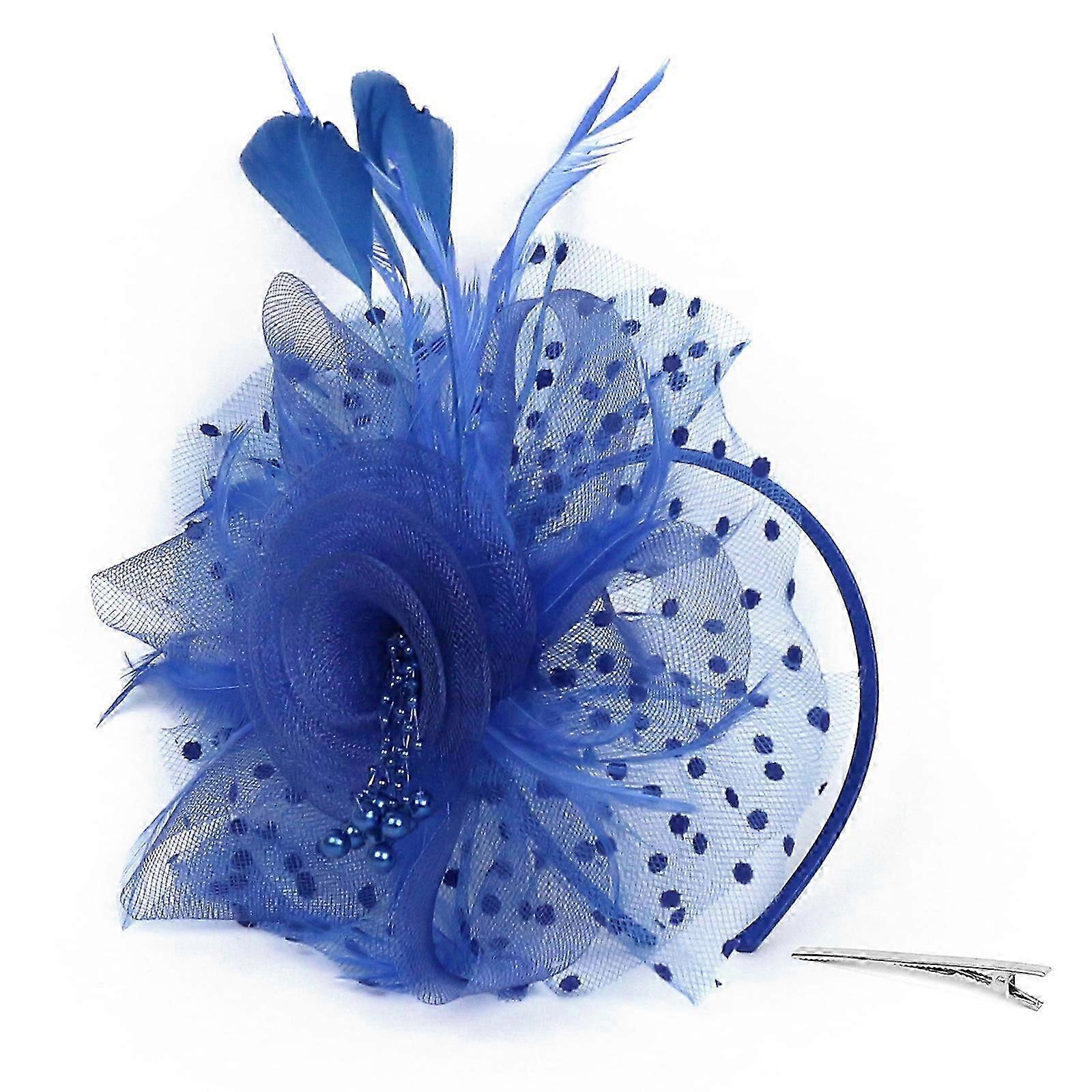 Braut weiße Federn & Netz Kopfschmuck, Hut, Hochzeit Kopfbedeckung