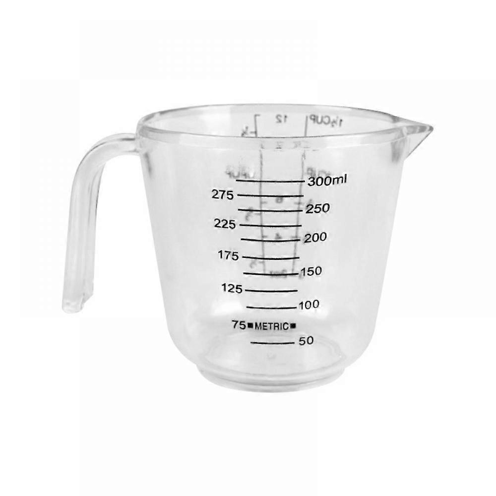 Kitchen Graduated Transparent Plastic Measuring Cup, 300 Ml Baking Kitchen Measuring Cup, Kitchen Measuring Tool With Handle