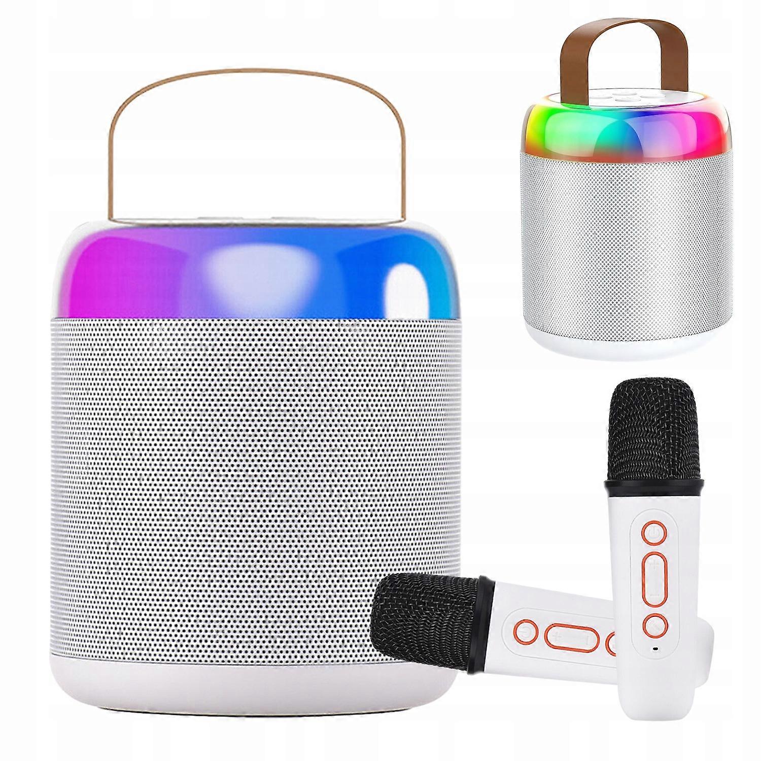 Wireless Portable Karaoke Set Bluetooth Speaker + 2x Microphone