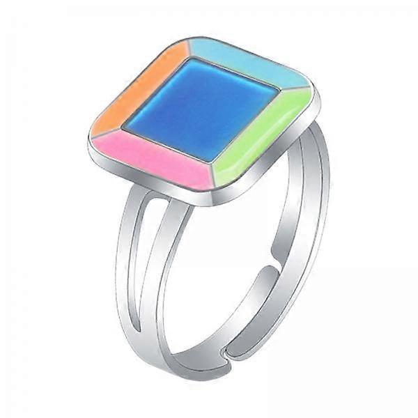 2-6pack Mood Ring Durable Temperature Adjustable Finger Rings for Birthday Gift
