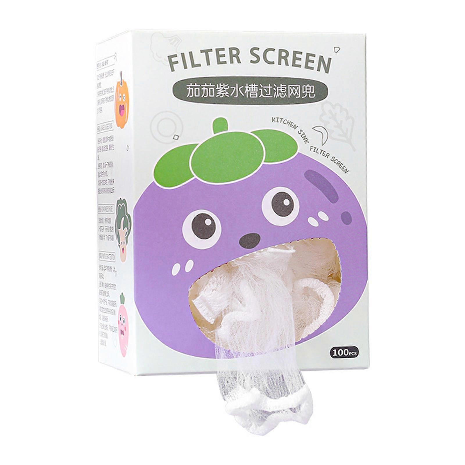 100 Pack Sink Drain Net Pouches Maintain Clean Water Quality Effortlessly Home Sink Solution Bathroom Sink Filters
