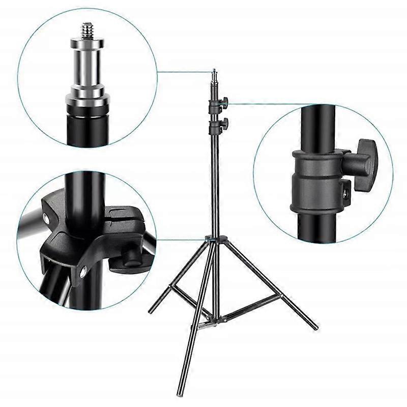 1.6M 2.1M Heavy Duty Metal Alloy Light Stand Tripod For Photo Studio Softbox Video Flash Reflector Lighting Background Stand