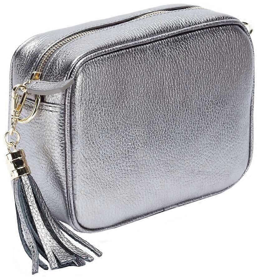Elie Beaumont Crossbody Bag - Pewter Silver
