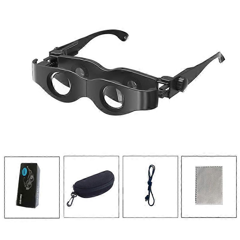 DM0125 3X釣り双眼鏡調整可能なフォーカスガラスタイプ双眼鏡ハードカバー