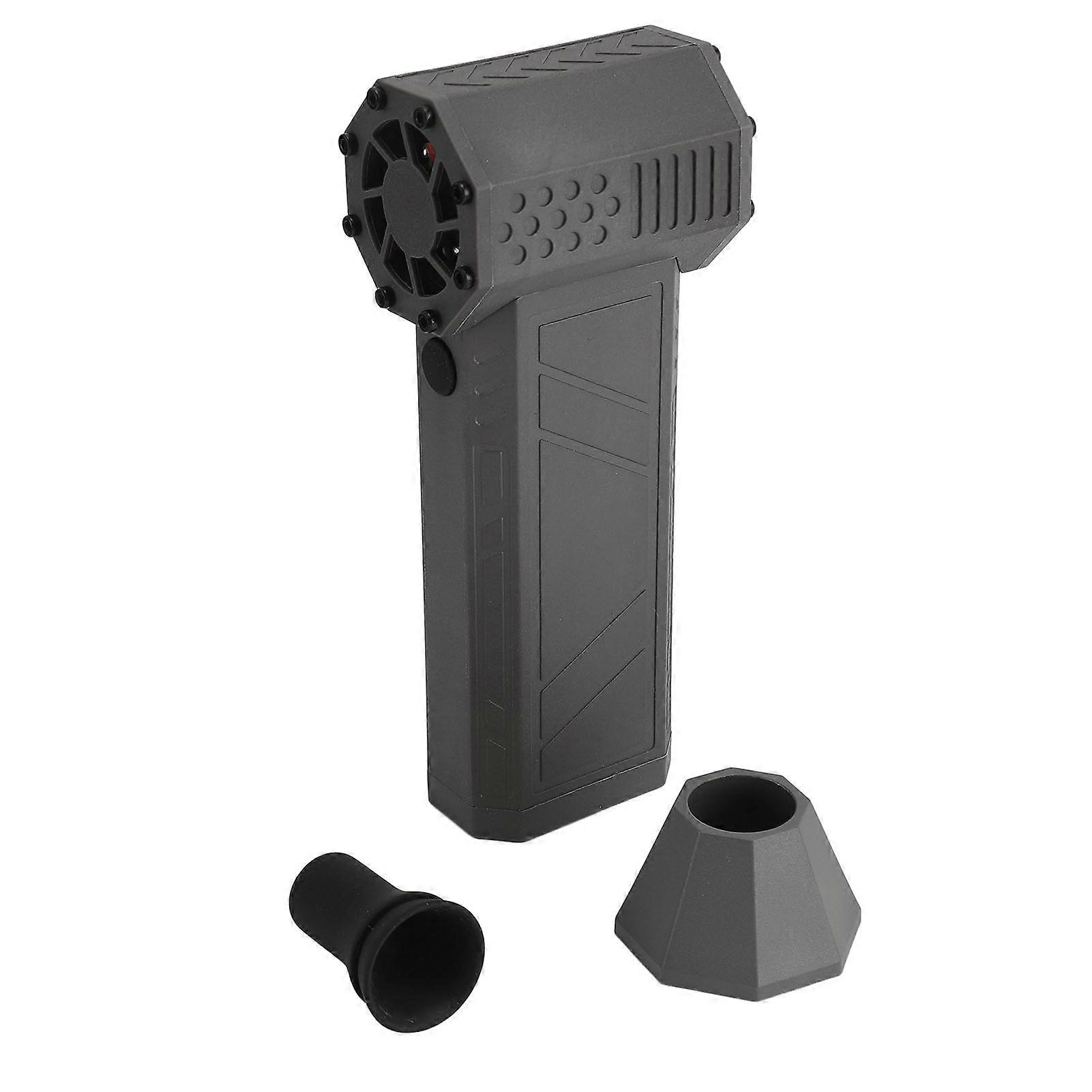 Jet Dry Mini Blower Rechargeable Portable Handheld Jet Fan 130000 RPM Wind Speed Jet Blower Car Dryer with Flashlight and SOS Function Grey 