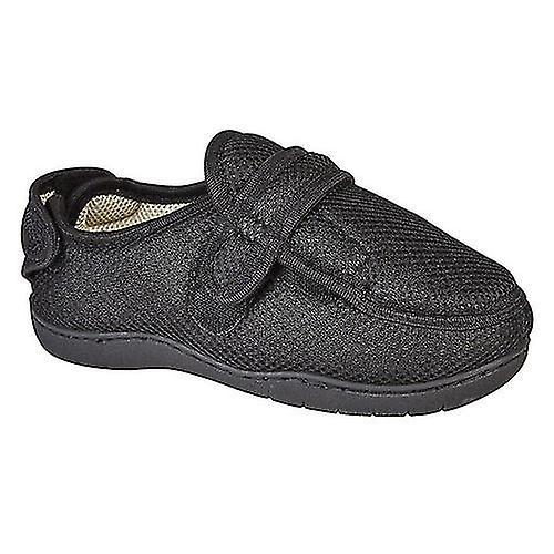 Zedzzz Mens Josh Superwide Multi Touch Fastening Slipper