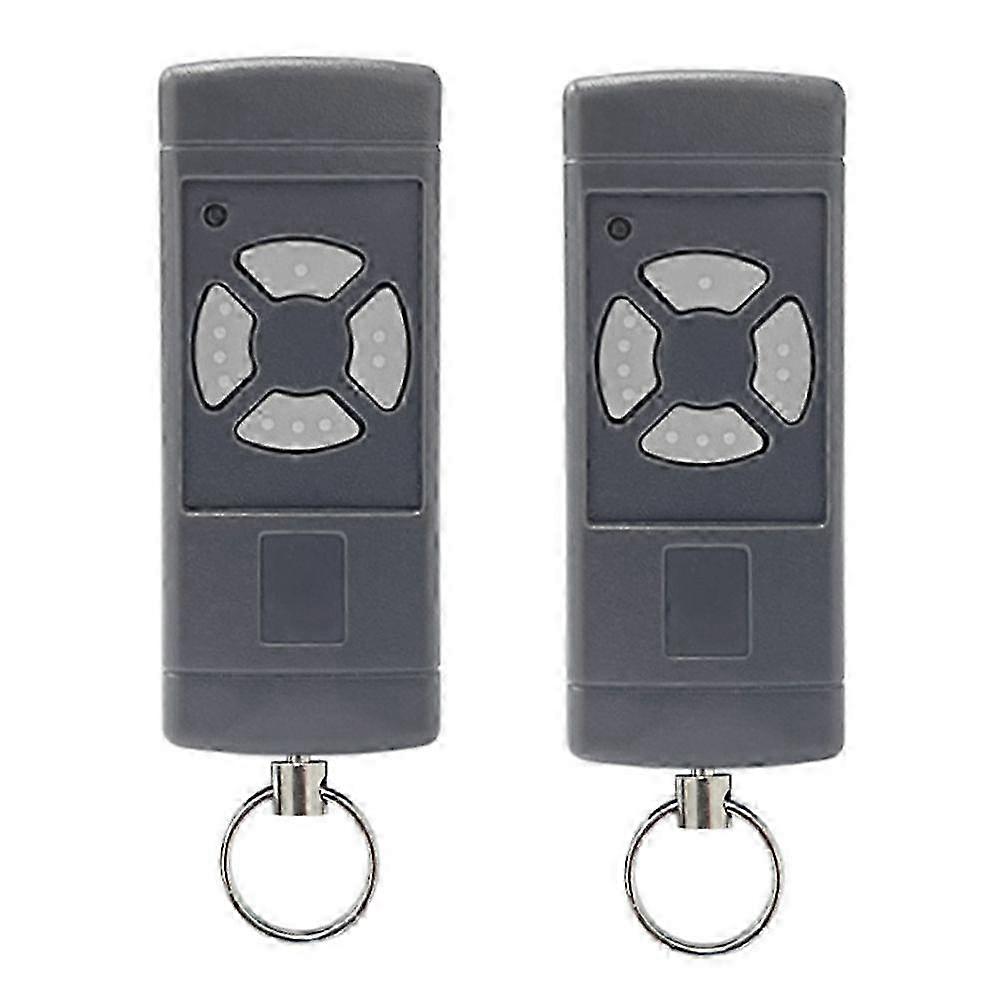 2pack Garage Door Remote Control for HSE2-40, HS4-40, HSM4-40, Grey Buttons 40.685MHz Handheld Tran