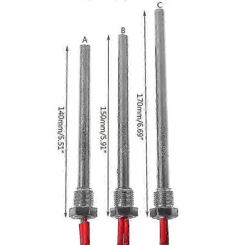 Allumeur 220v 350w pour poêle à granulés de bois, 10 * 140/150 / 170mm M16 * 1.5