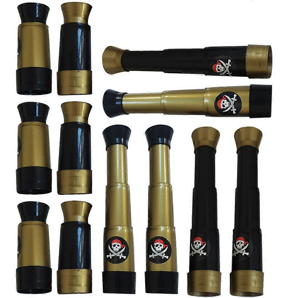 The **12pcs Portable Pirate Monocular Telescope** is a fun and versatile set , play, and themed events! Whether you're planning a pirate themed