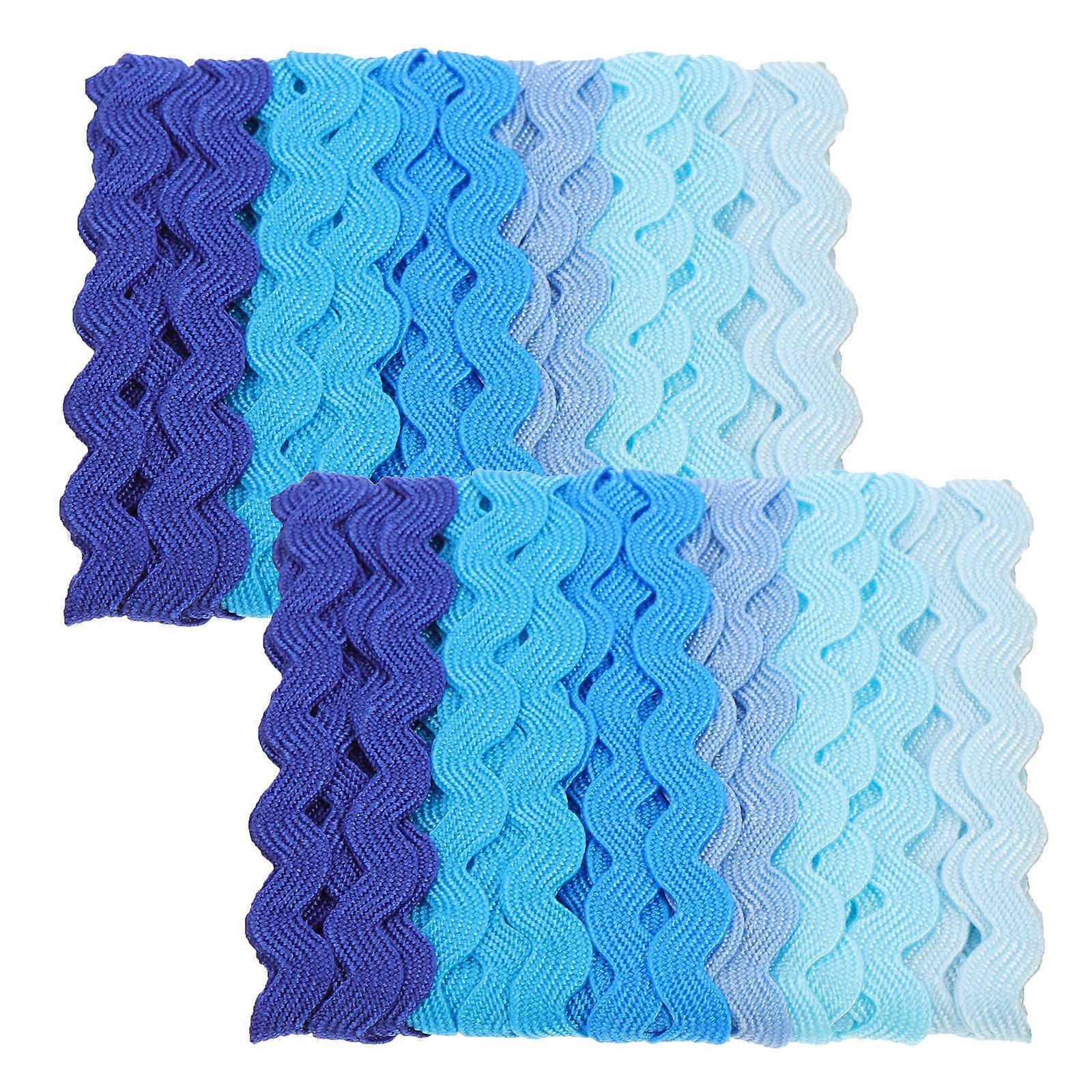 DIY Craft Ribbon Wavy Trim Ribbons Beginners Personal Use Polyester 0.1X0.5X90CM present Giving 2Pcs