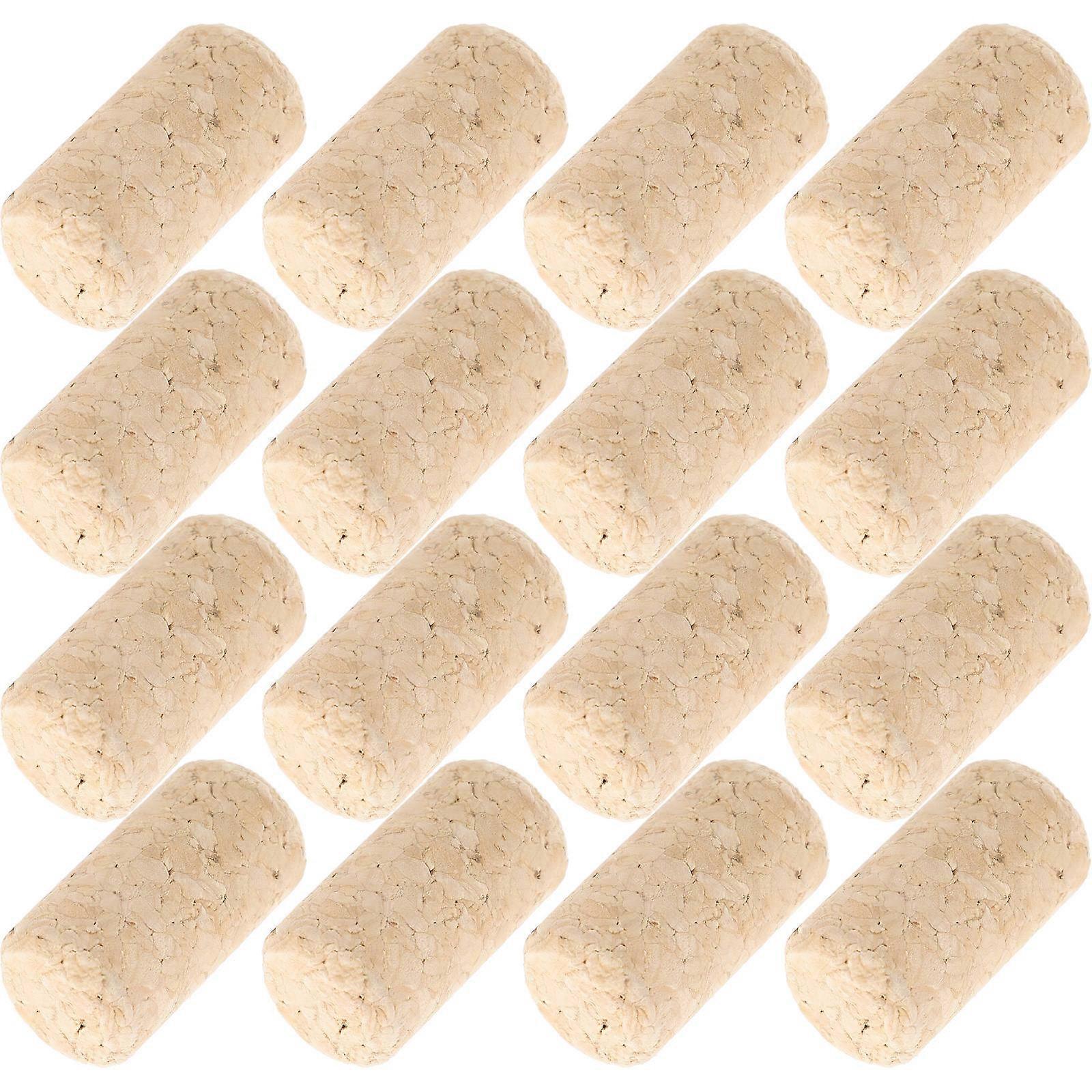 25pcs Reusable Beige Corks for Sealing or Bottles Keep Fresh Wood