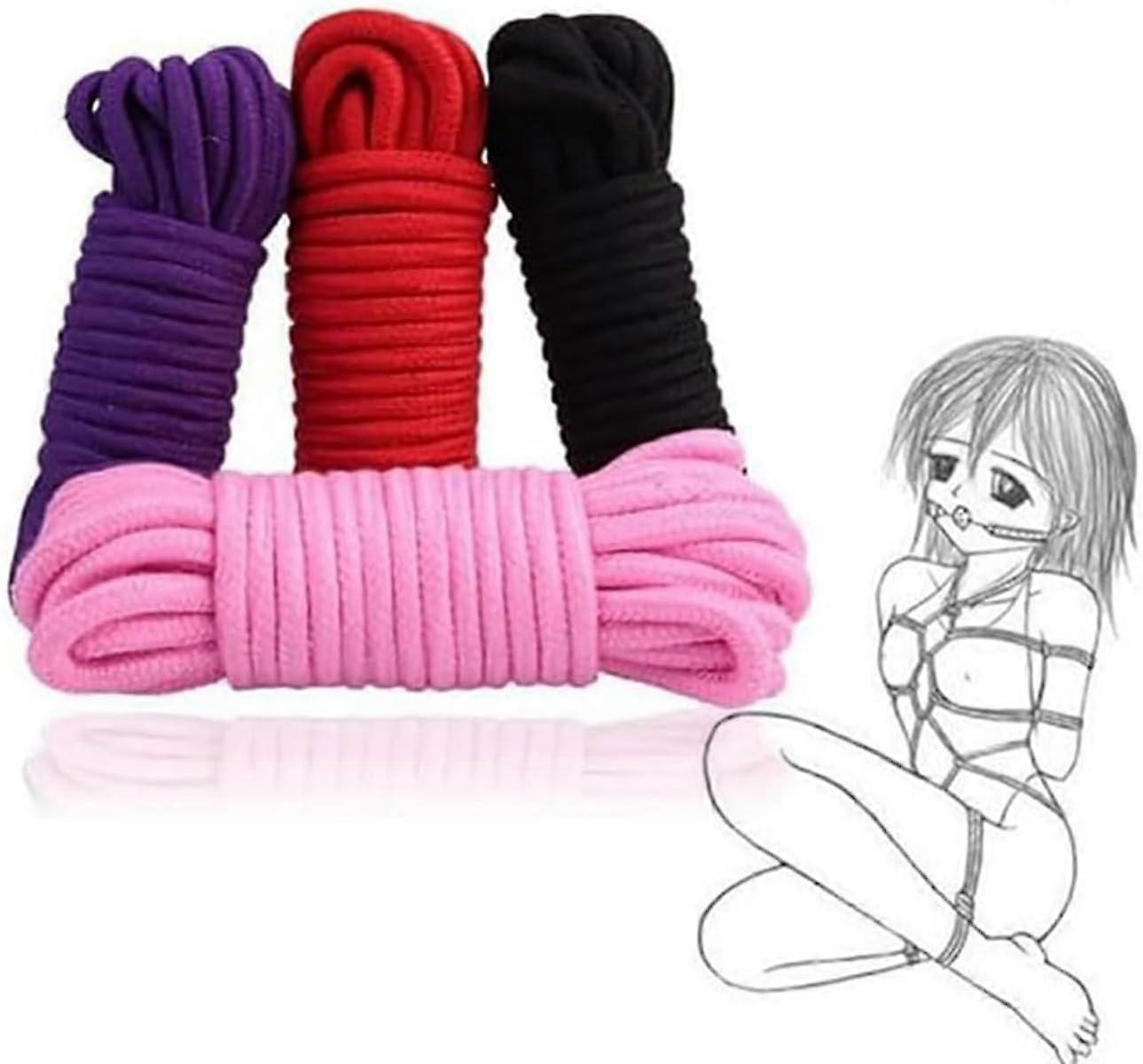 Multifunctional 4color rope set, Nylon Yoga belt and bedroom exercise set, Pair Gift for H