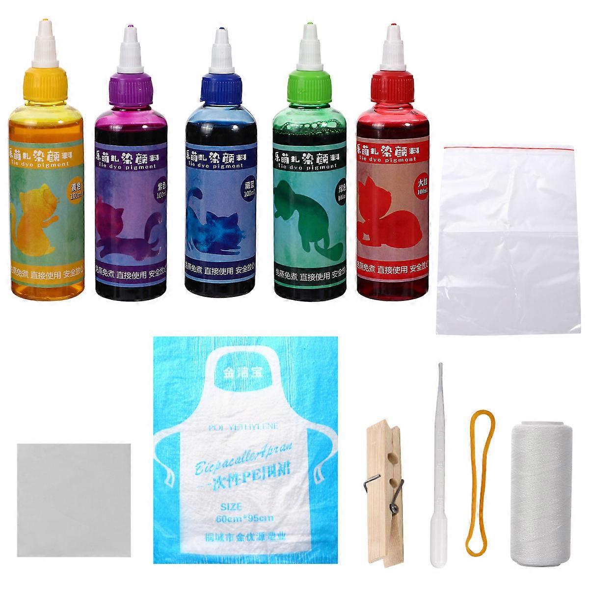 Dyeing Fabric Color Dye Multi-Color 15.5X22.3CM DIY Dye Stuffs 1 Set