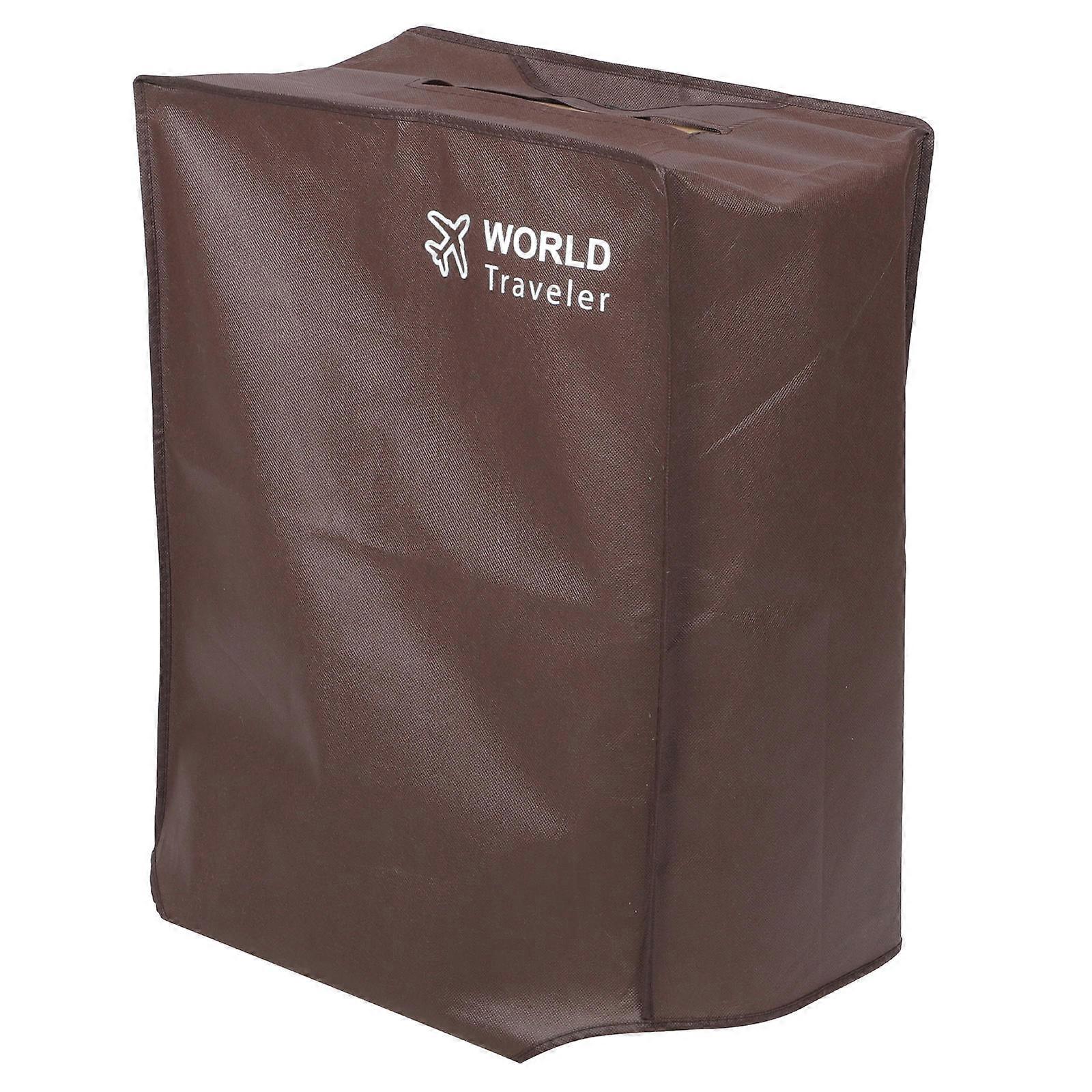Dustproof Luggage Cover for 24-Inch Trolley Case Suitcase Coffee Waterproof Protect from Scratches 1Pcs