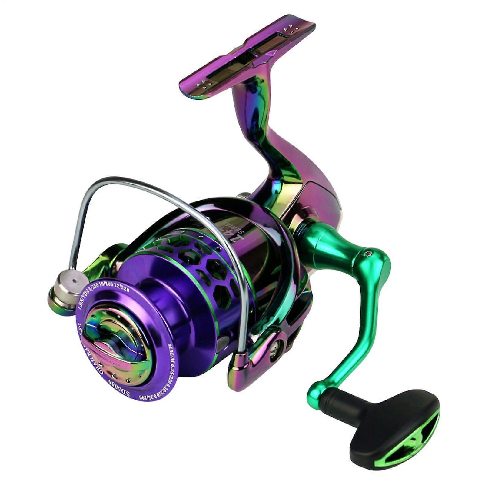 Spinning Reel SD3000 Low-Profile Spool Gear Ratio Casting For Inshore Catfish Trout Bass Adventure