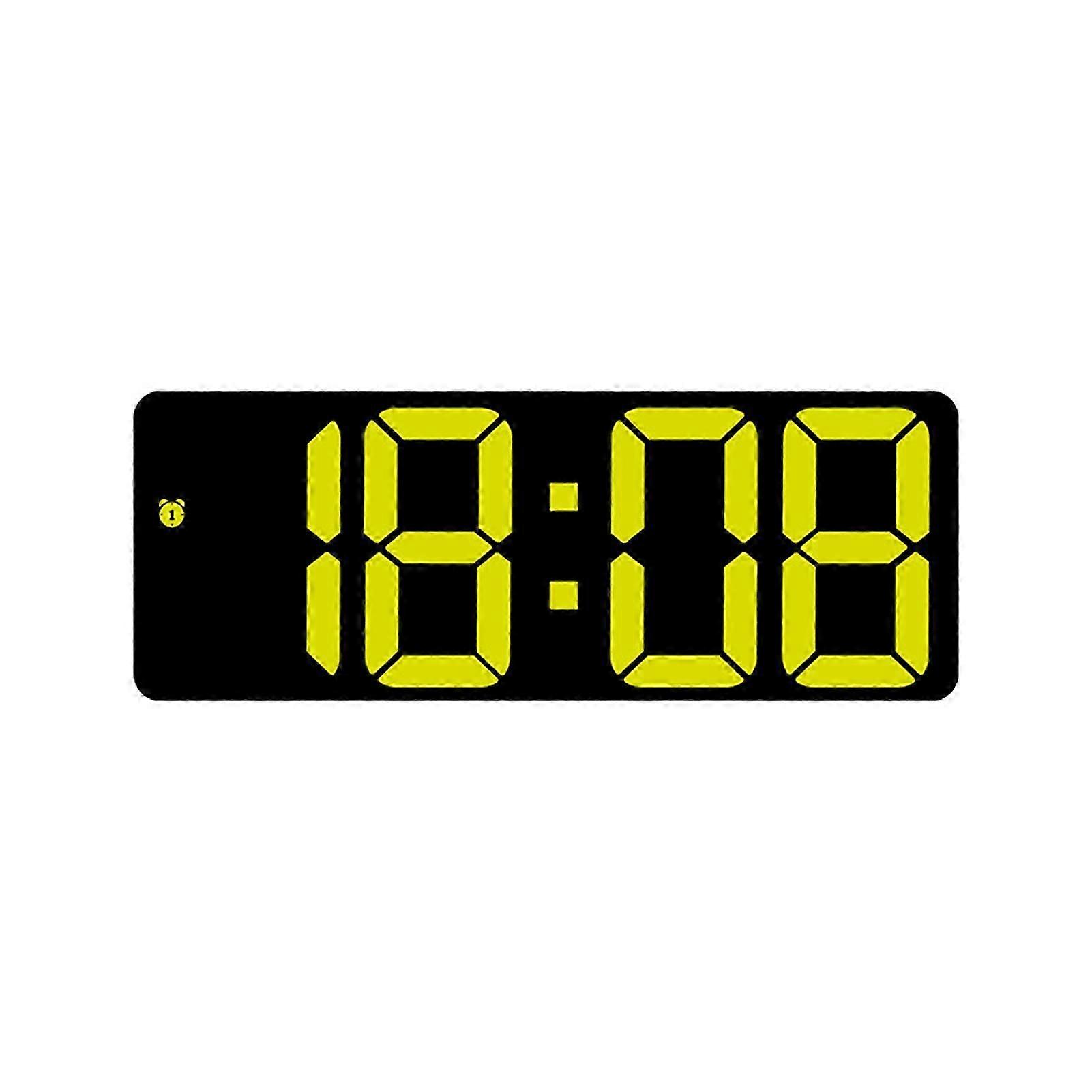 Digital Alarm Clock Large Screen Snooze Function Easy-to-Read Multifunctional Desktop LED Alarm Clock Office Supplies QingHai