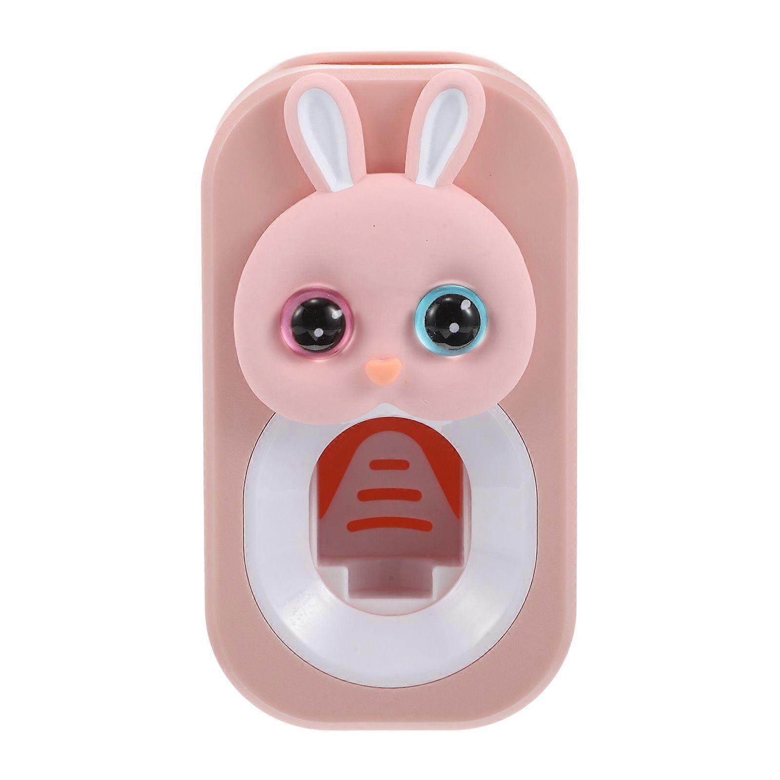 Wall Toothpaste Squeezing Tool Plastic Toothpaste Dispenser Cartoon Plastic Toothpaste Dispenser Rabbit Appearance Toothpaste Dispenser Toothpaste Tub