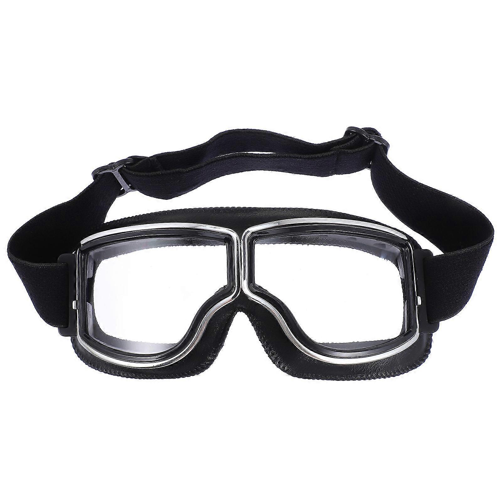 Protective Glasses Square Shape Retro Style Motorcycle Anti-Impact Dust-Proof 1Pcs