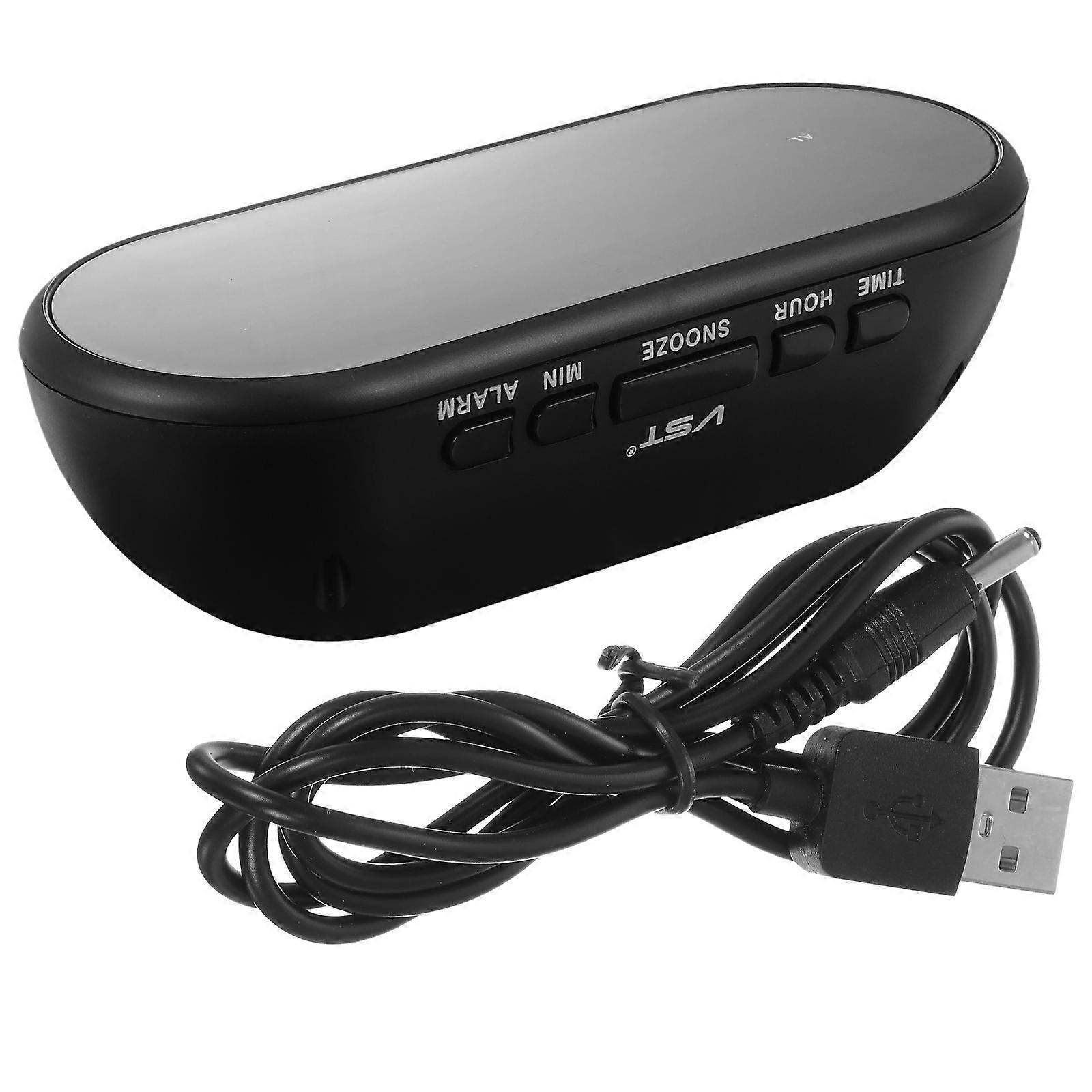 1pc Digital LED Clock Table Alarm Clock for Household with Cable