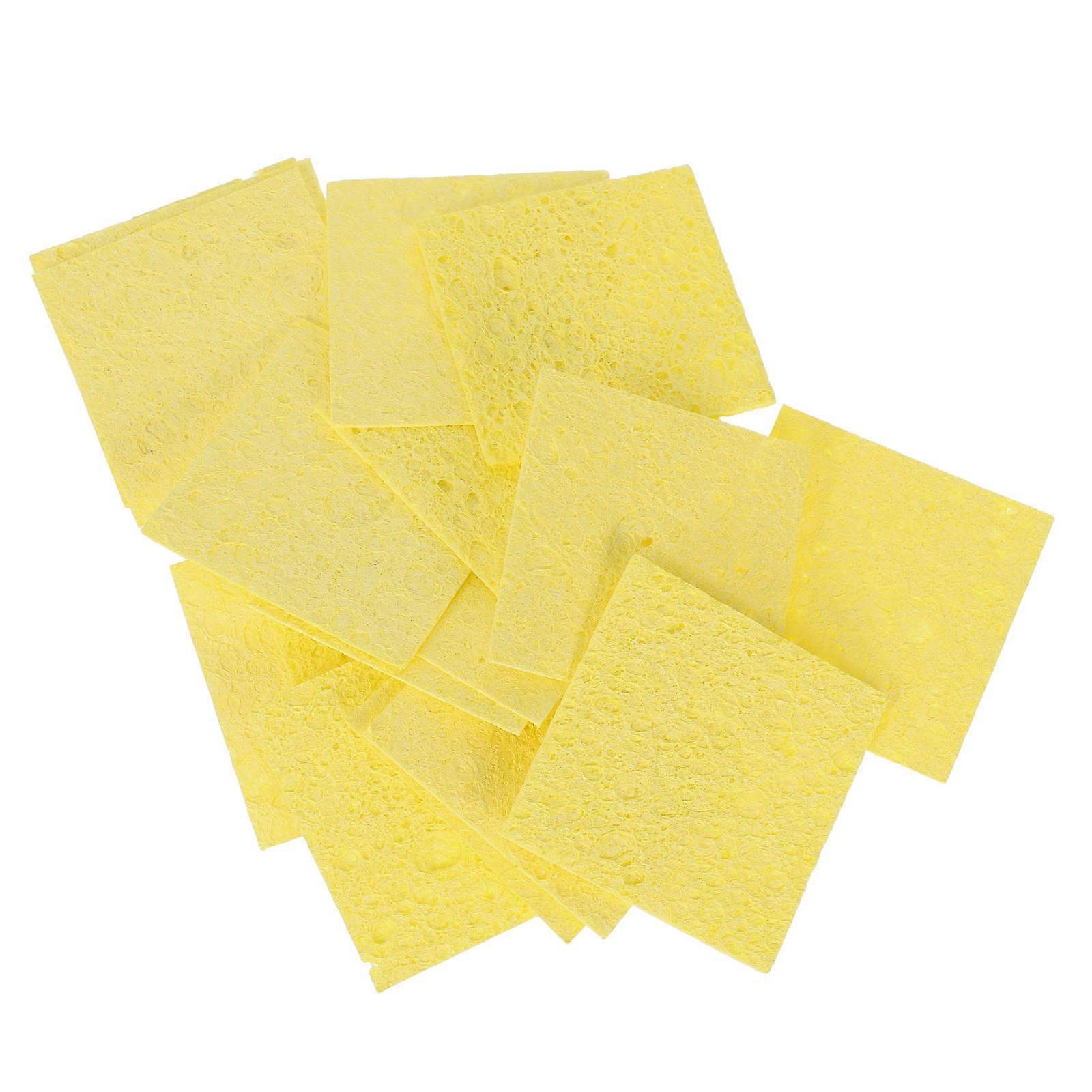 20pcs Unbleached Sea Sponge for Crab Tanks, Square Aquarium Humidity Accessory to Maintain Moisture in Reptile Habitats