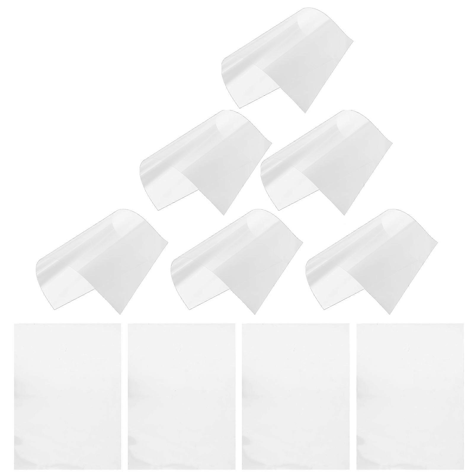 10 Sheets of Clear Double Sided Adhesive Tape Transparent Sticker Sheets A4