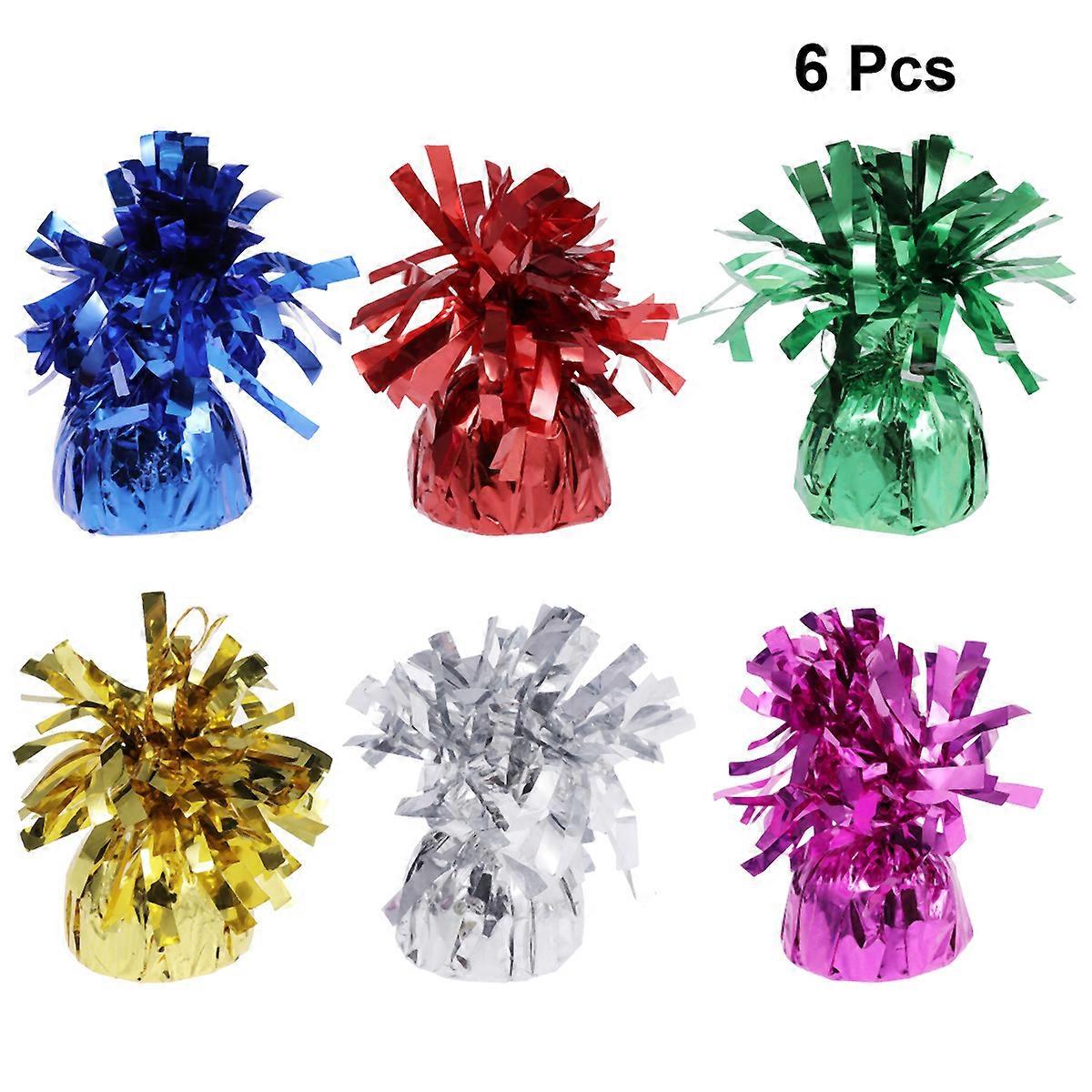 6PCS Balloon Weight Blocks Party Accessories for Birthday, Wedding & Shower – Includes Anchoring Balloons