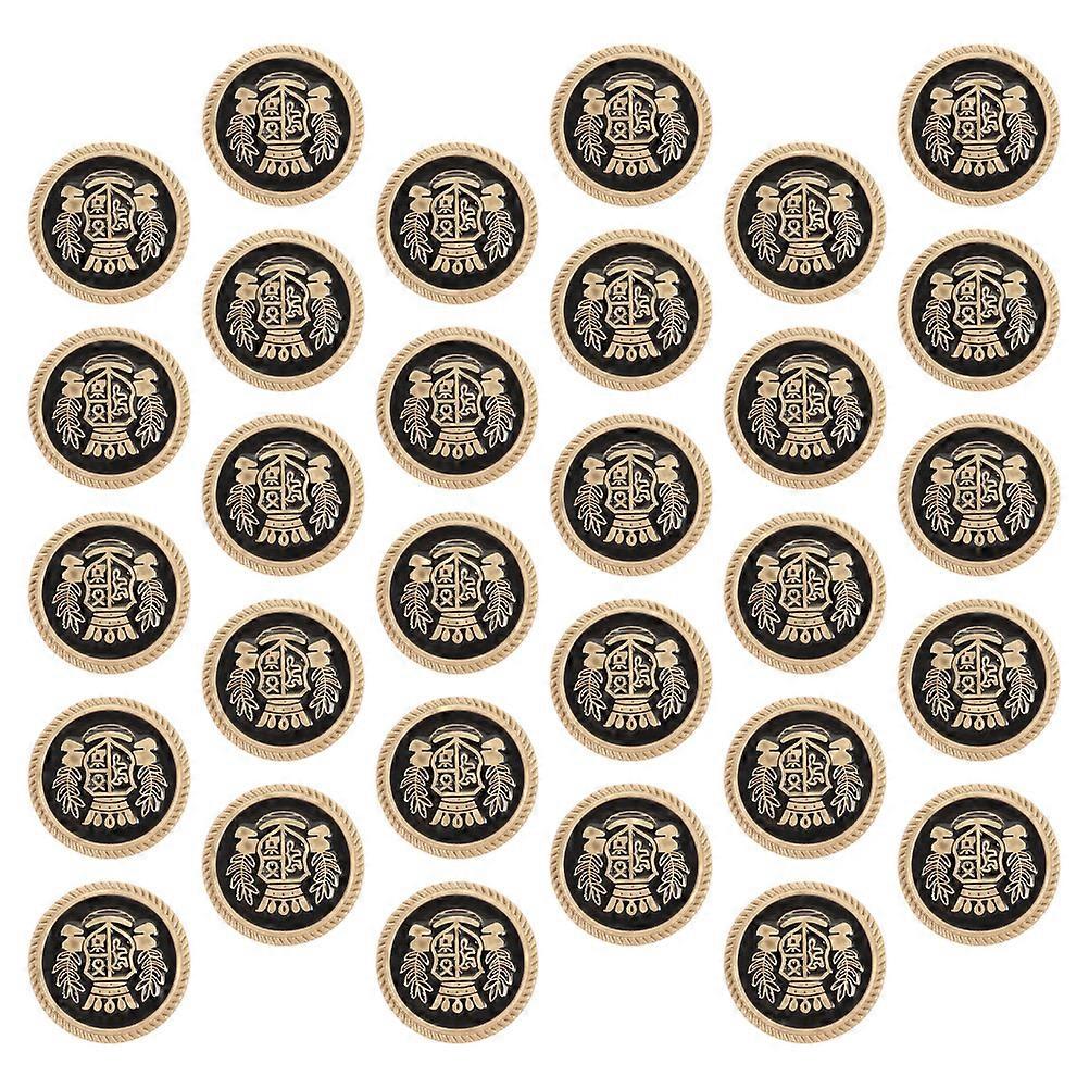 20pcs Vintage Style Sewing Buttons for DIY Craft, Retro Buttons for Clothing, Suits, and Sweaters – Decorative Crown Design