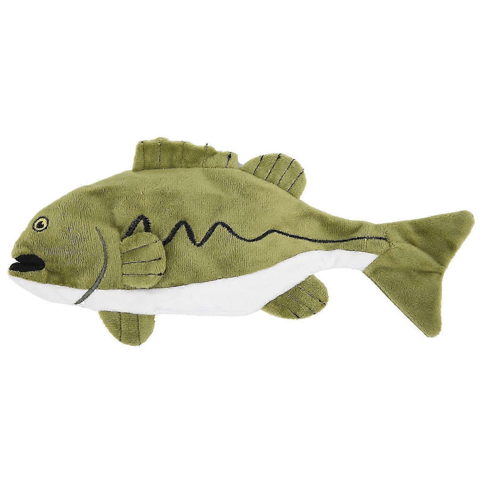 Interactive Plush Fish Toy for Indoor Cats and Kittens, Squeaky Biting Simulation Toy for Feline Fun