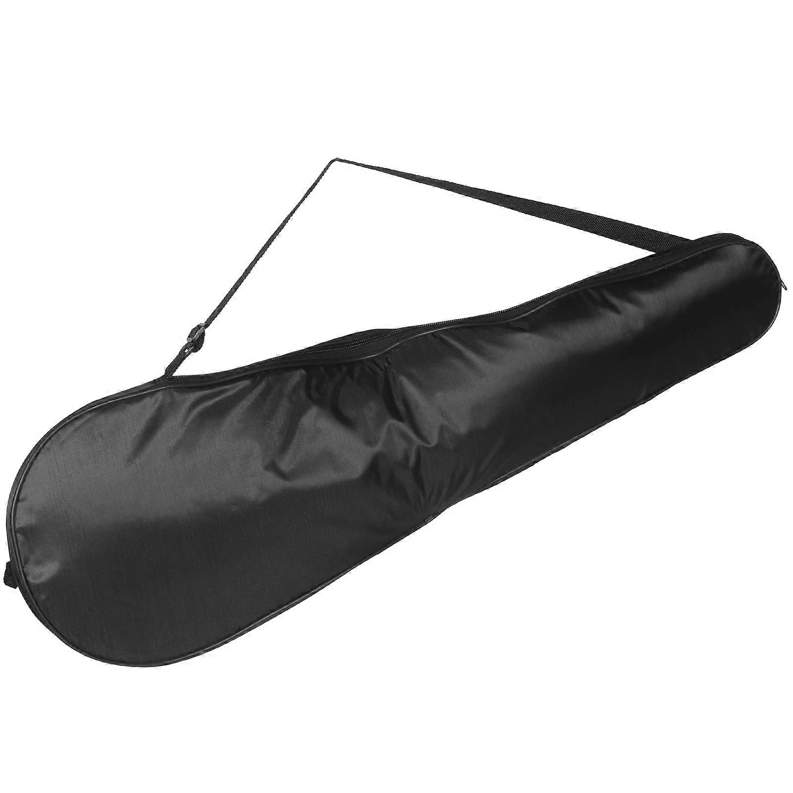 Lightweight Durable Oxford Cloth Badminton Racket Bag with Zipper Single Shoulder Portable Sports Carrying Pouch for Outdoor Use