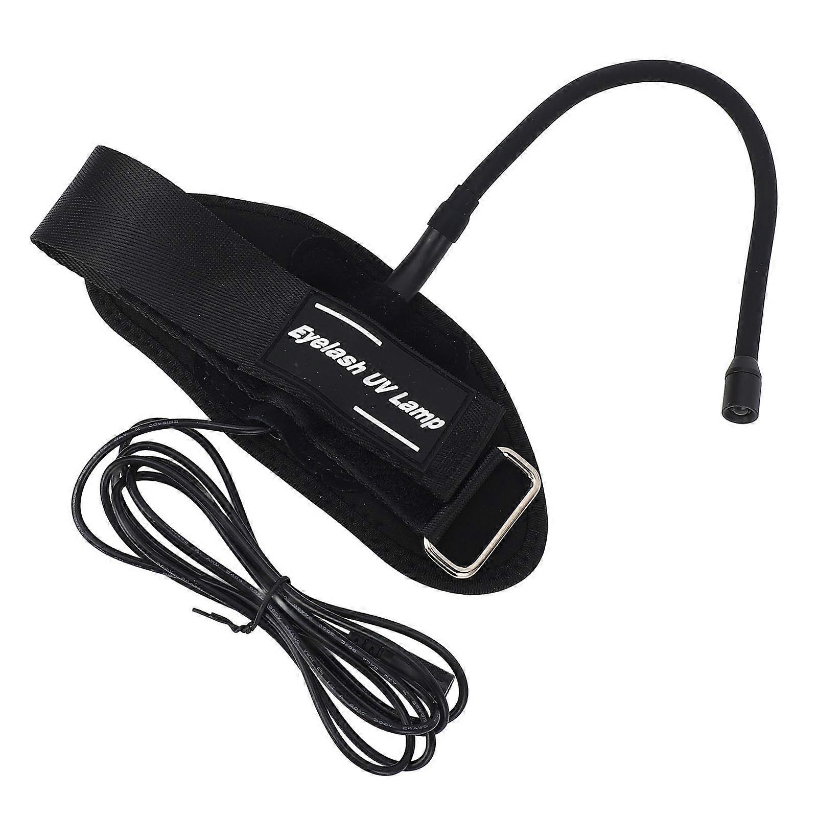 UV Glue Curing Light Portable Wrist UV LED Lamp with Silent Foot Pedal Switch for Nails Eyelash Extension 