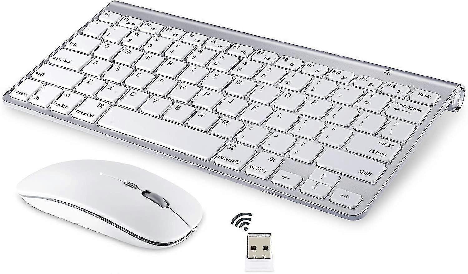 Clavier et souris sans fil pour Apple Imac Windows ou Android (sans fil 2,4 g)