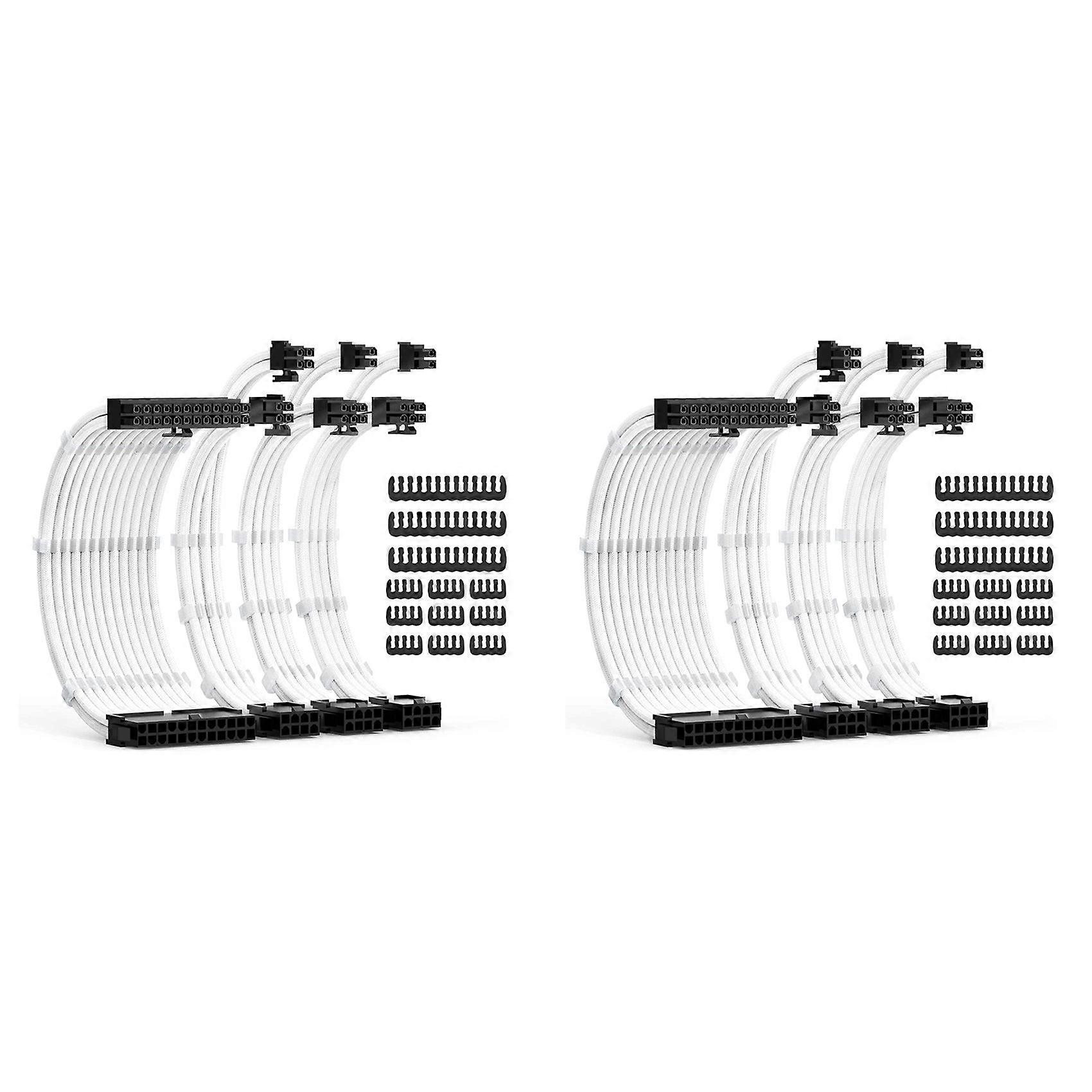 PSU Cable Extensions Kit 30CM with Cable Combs for ATX Power