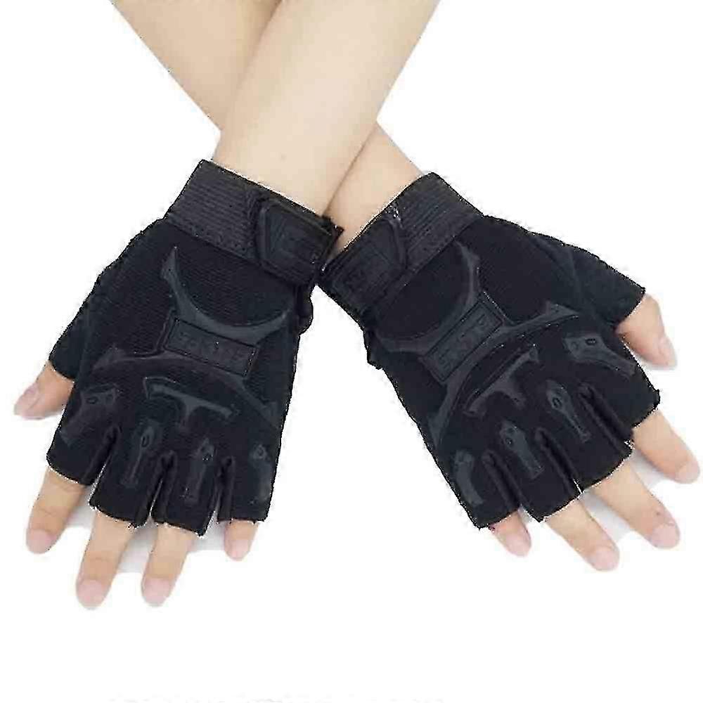 Children's Outdoor Sports Half Finger Non-slip Breathable Gloves