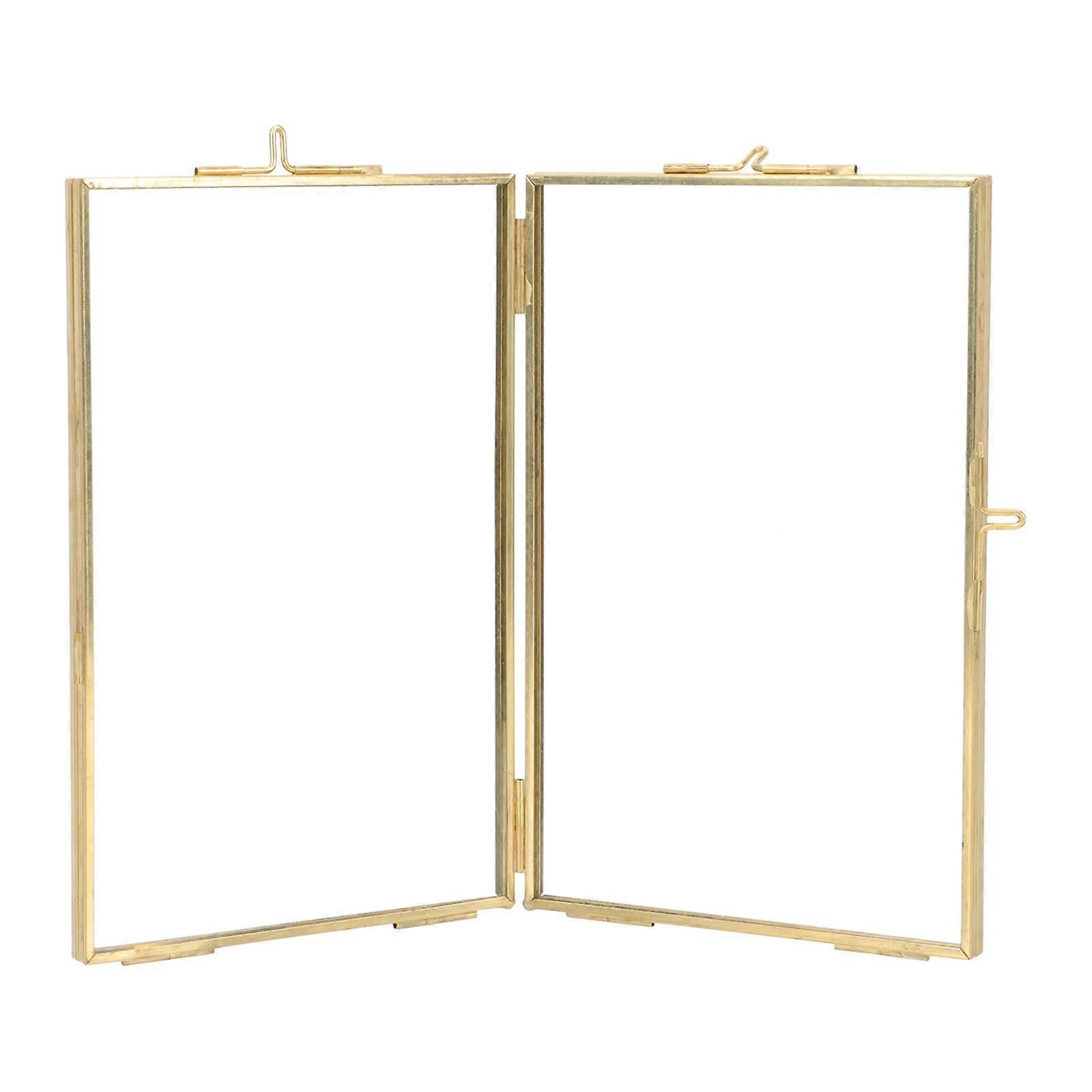 Vintage Picture Frame Simple Home Decoration Golden Rectangular 1Pack Memory Display