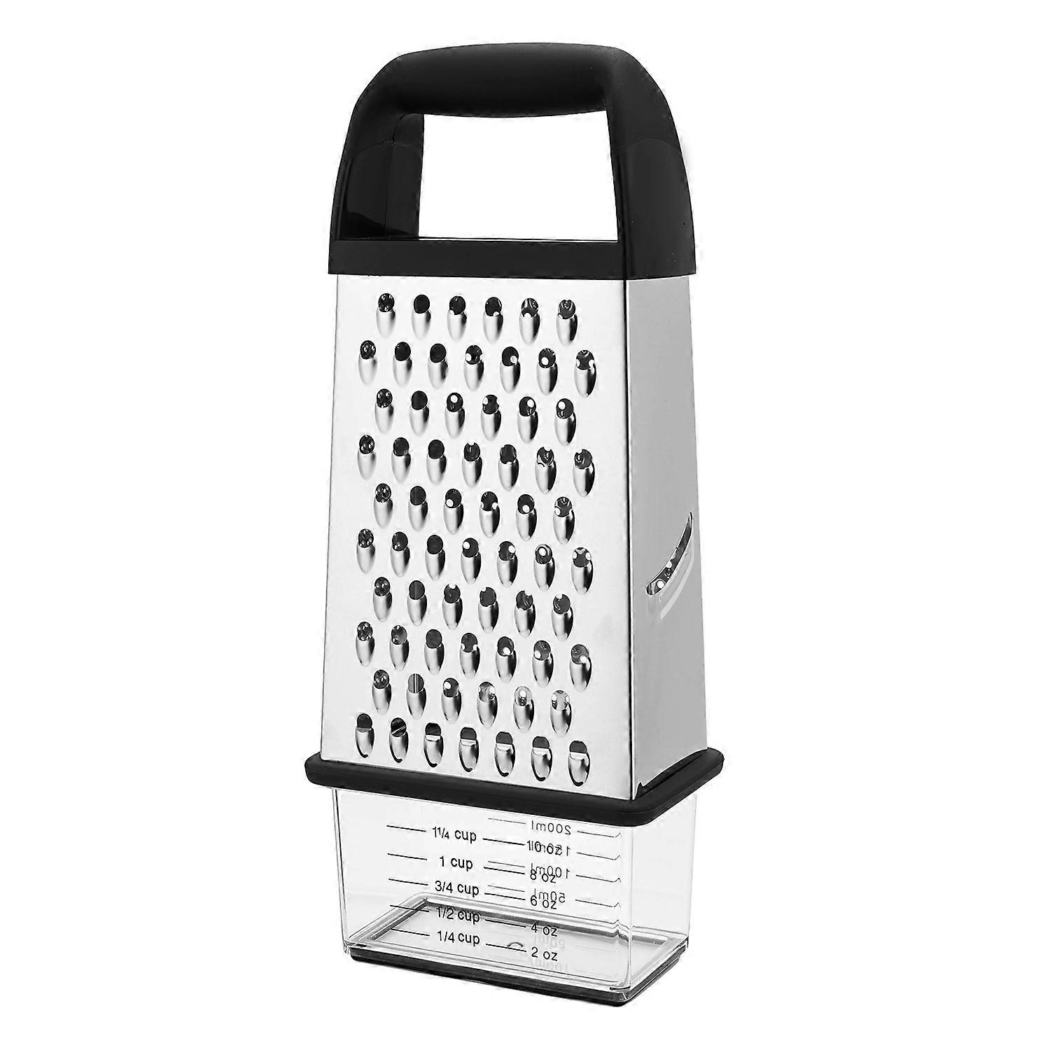 1 piece - Stainless steel four-sided grater
