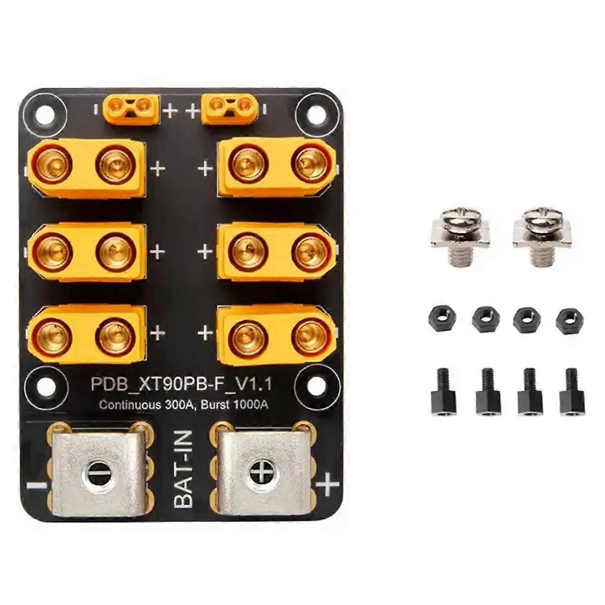 For Power Distribution Board (PDB) 300A Top Entry for Adapter Cable Pre-Soldered with XT90 & XT30