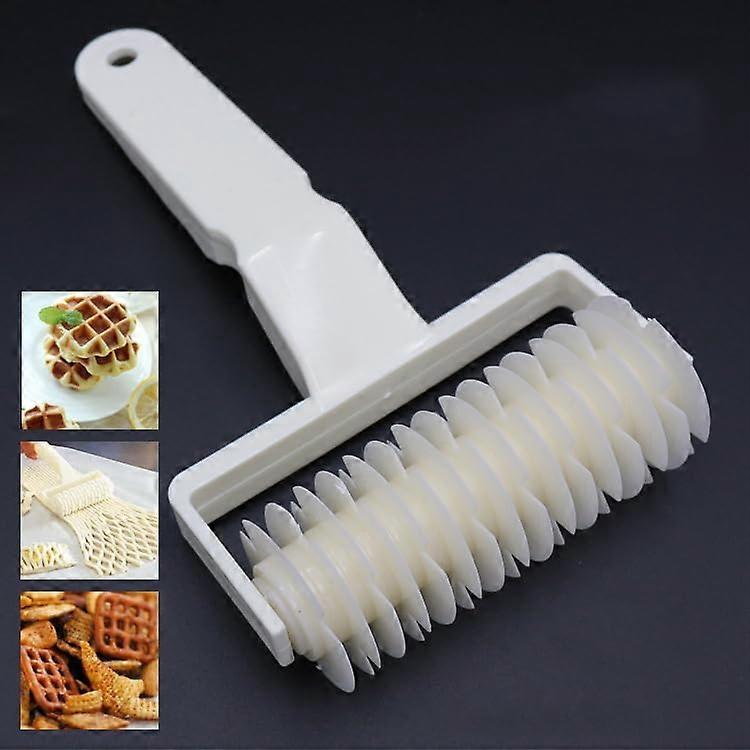 Grid Dough Cutter, Plastic Rolling Pin, Grid Roller, Lattice Cutter, Dough Roller, Baking Tool