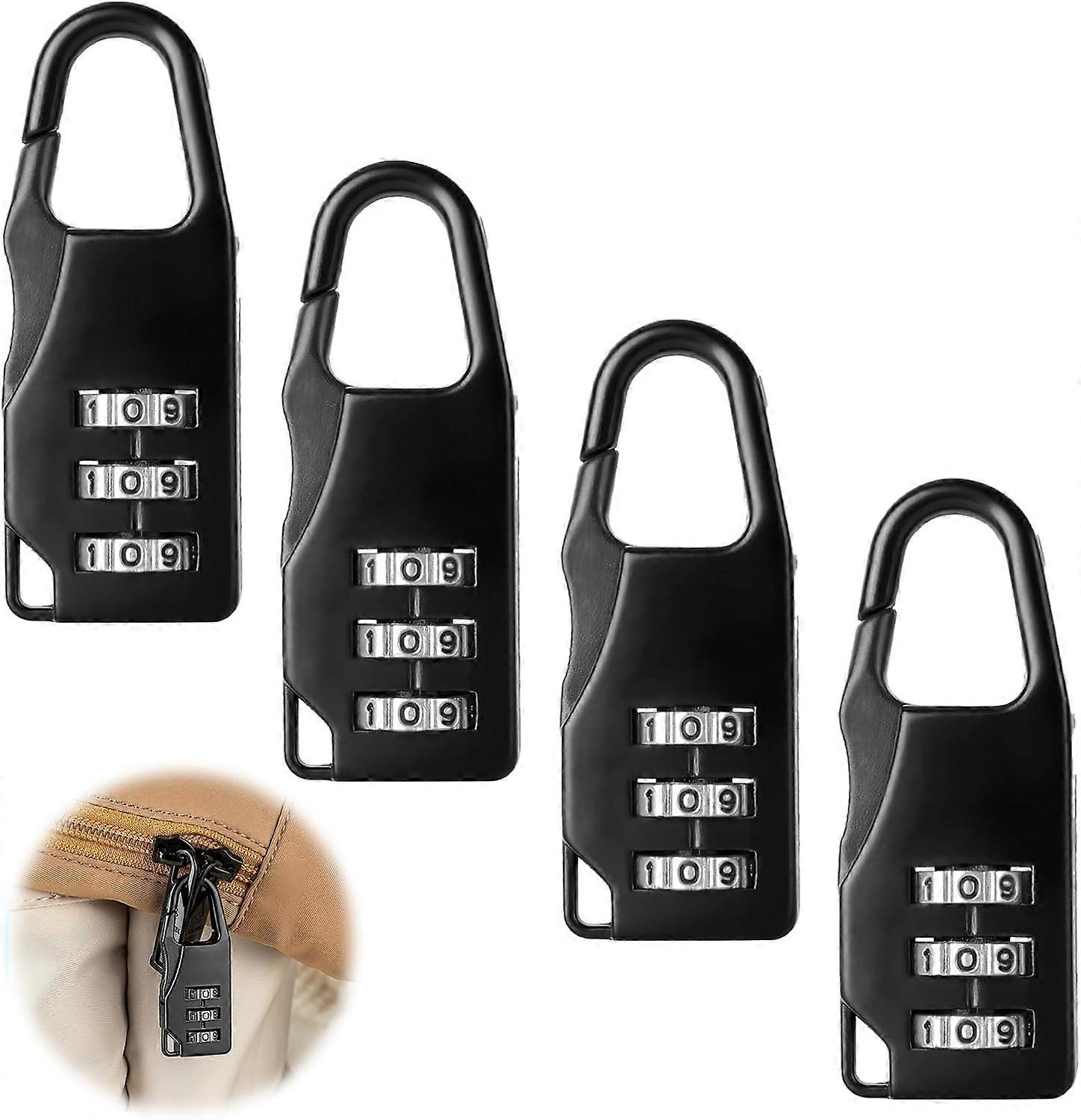 4-piece mini combination lock, small 3-digit combination lock