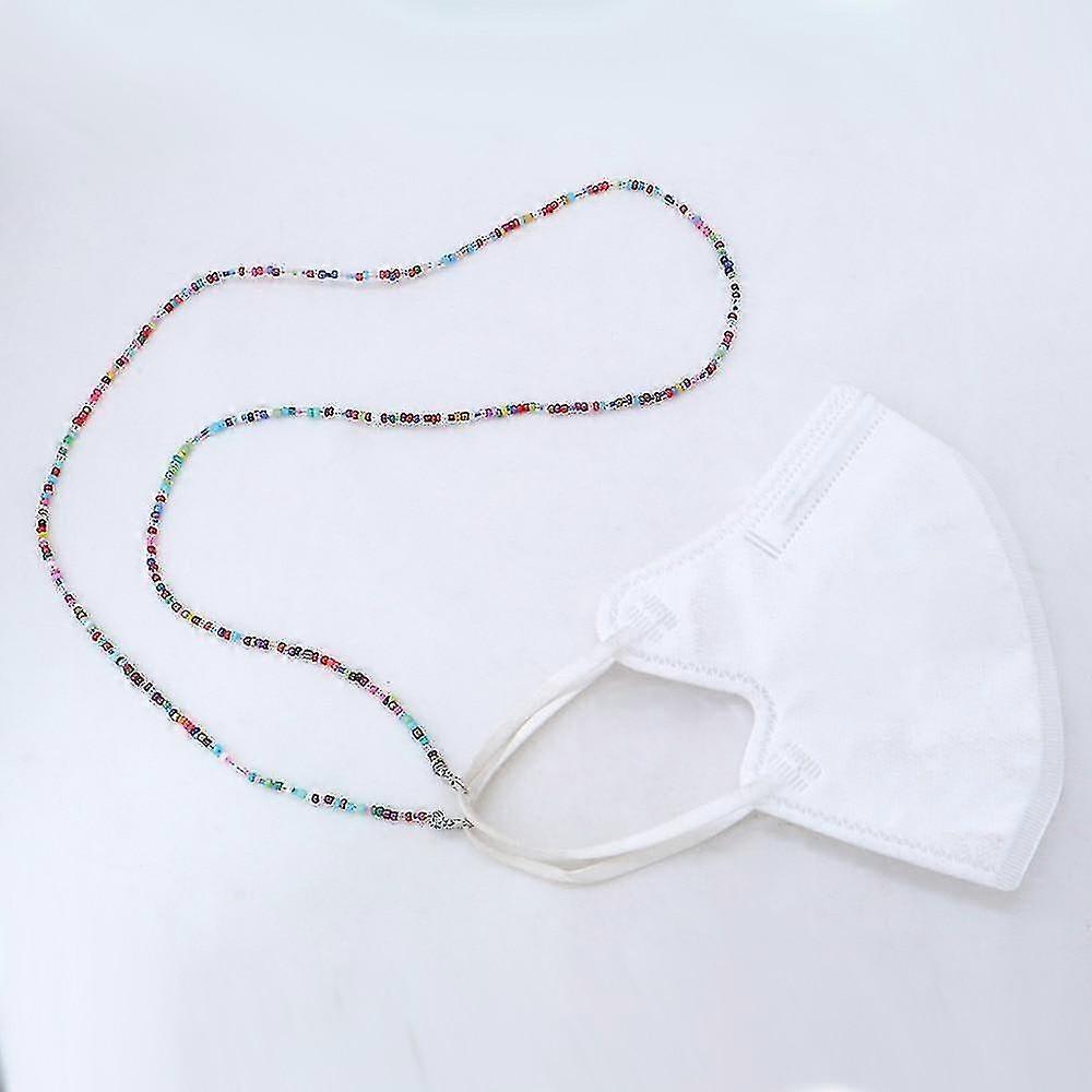 Face Mask Retainer Chain, Beads Metal Long Chains for Glasses