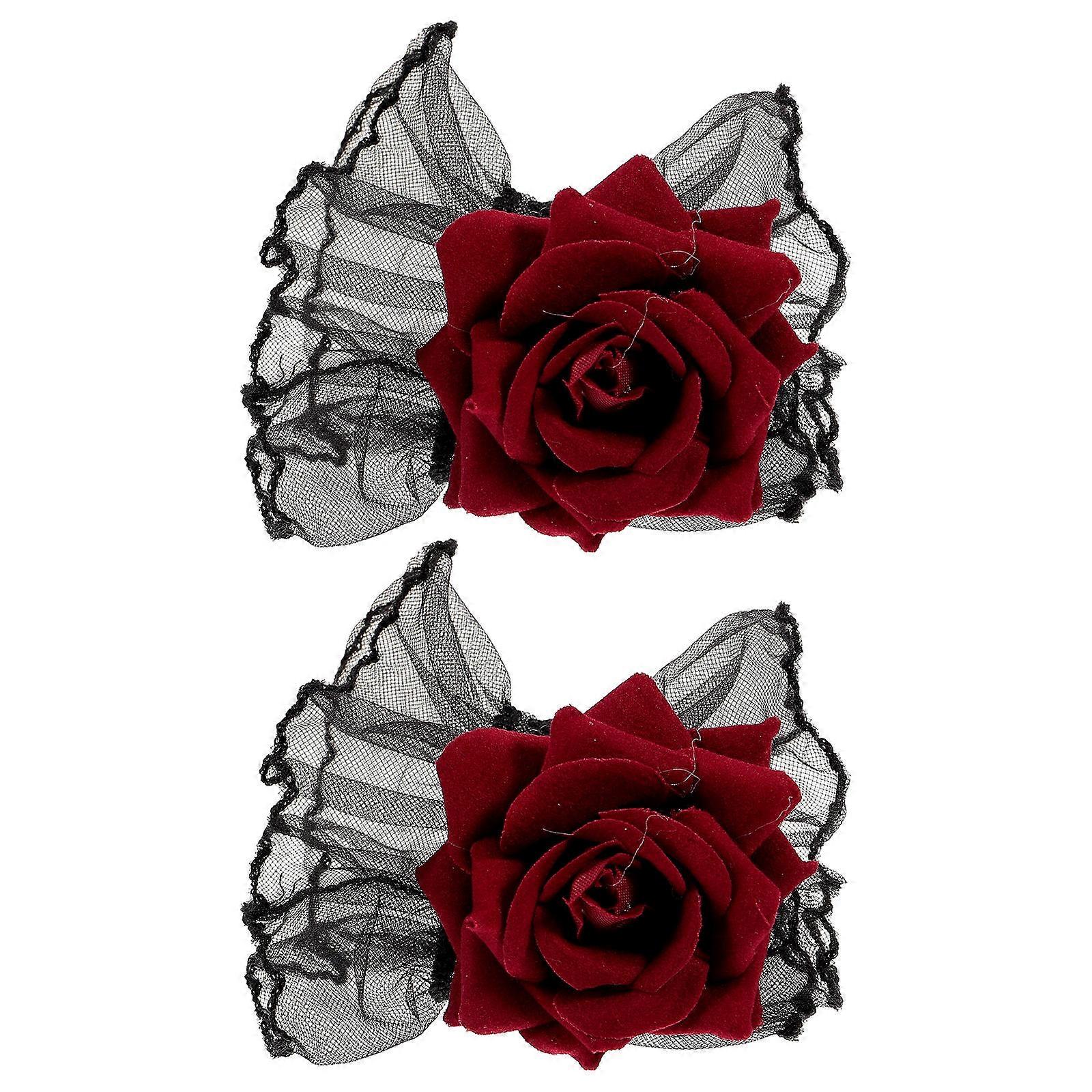 poignets poignets mode femmes dentelle poignets poignets poignets rose 10x9.5cm poignet protection 1 paire