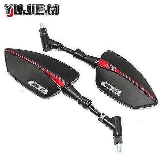 Adjustable Side Rearview Mirrors for Compatible Honda Motorcycle Models Including CB125R, CB150R, CB190R, CB250R, CB300R, CB400, CB500X, and