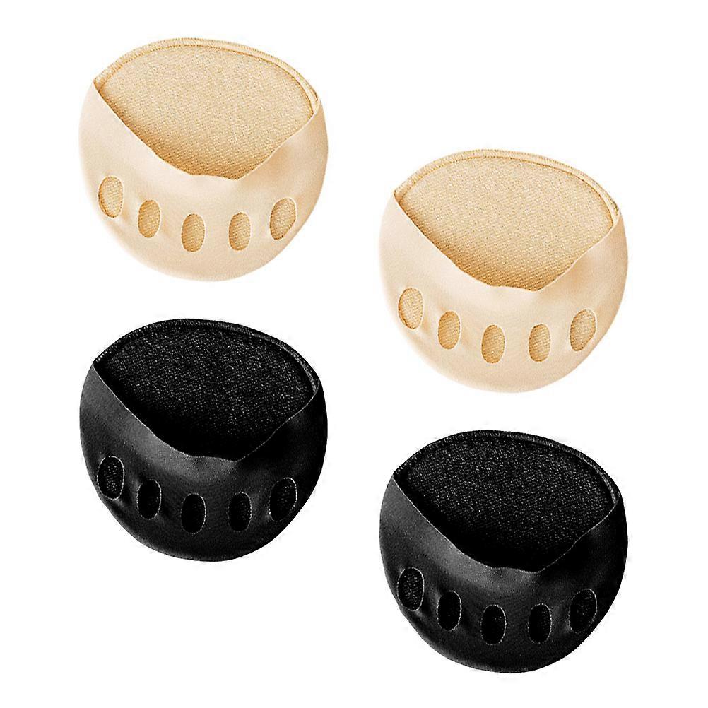 1 Set 4 Pairs Breathable Toeless Half Socks Invisible Topper Liner Socks