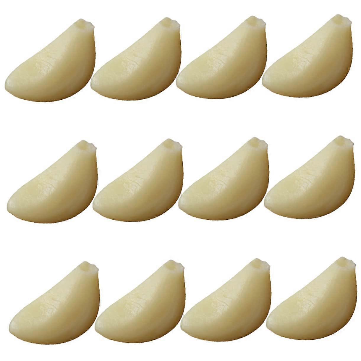 Simulated Garlic Cloves Model PVC Pack Of 12 Artificial Garlic Cloves For Decoration Kitchen Display
