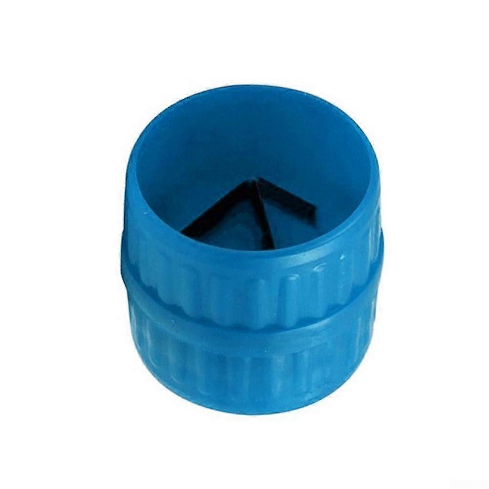 Efficient mini pipe reamer for deburring ide and outside areas of various pipes, including PVC and copper, with 5 38 mm diameter