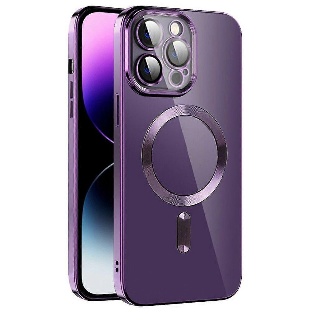 For iPhone 15 Pro Max Case Compatible with MagSafe TPU + PC Clear Back Cover