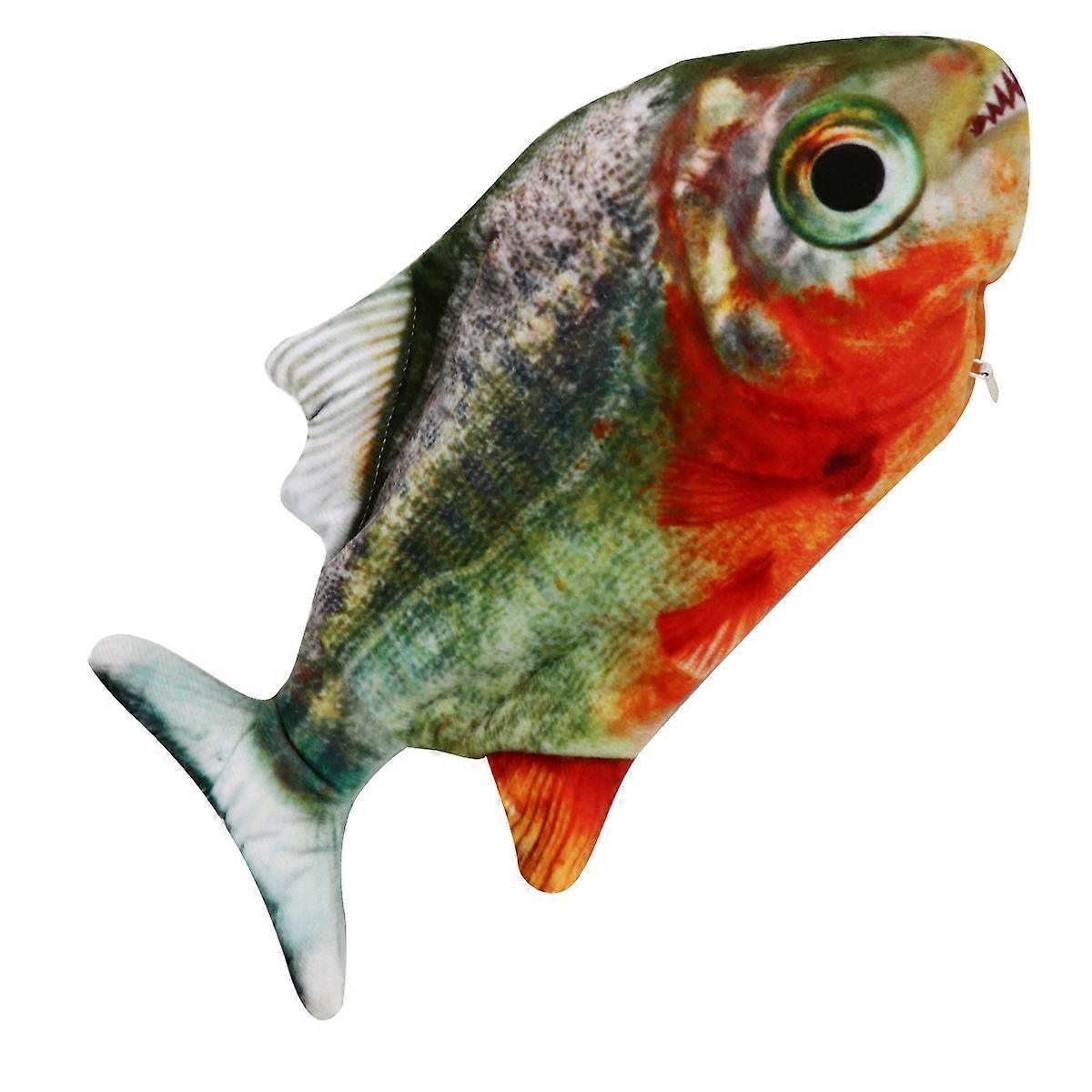 Wiggling Movement Fish Toy For Cats Mechanical Pet Fish Durable Design Cat Teaser 28X14CM 1Set