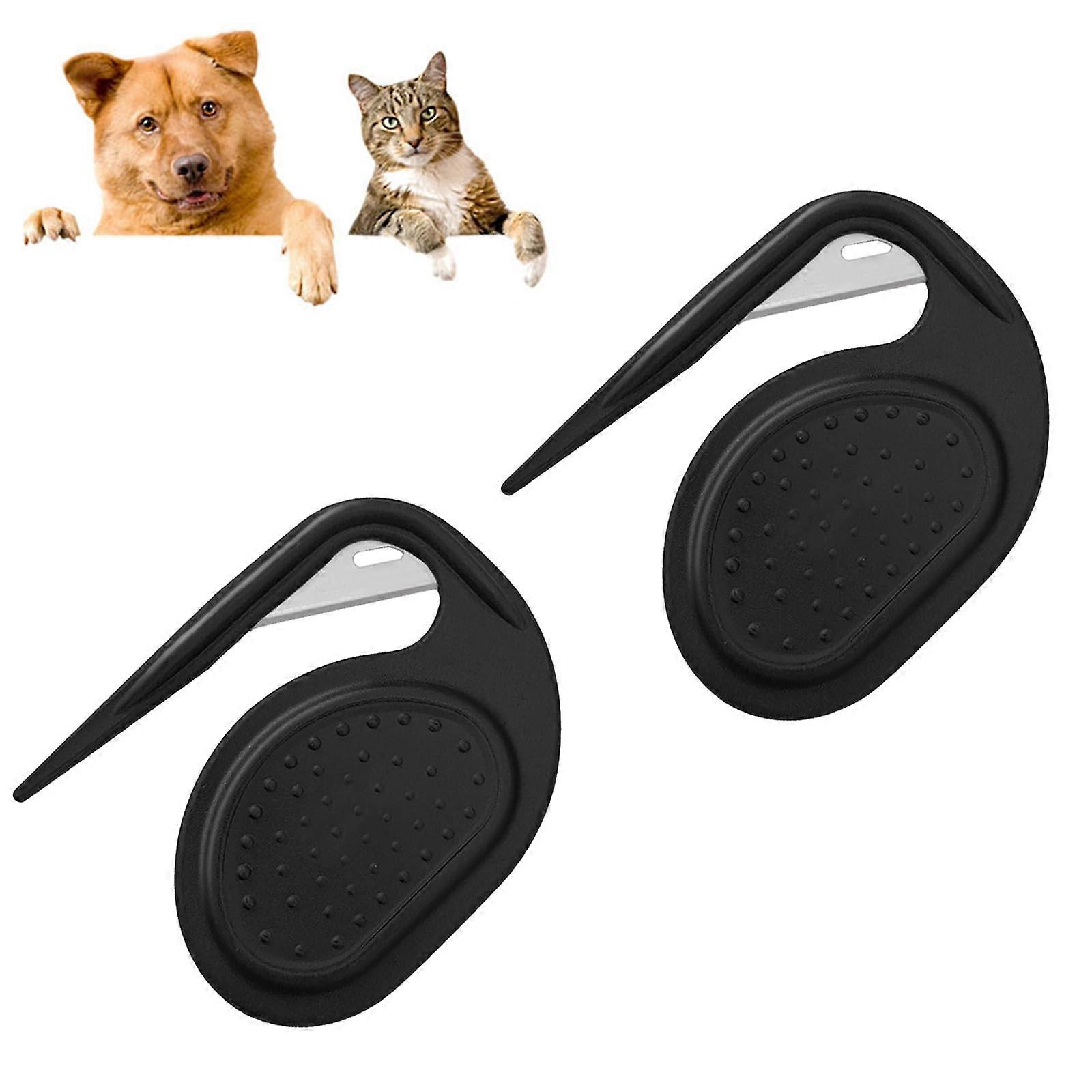 Pet Knotting Comb for Cats, 3-in-1 Hair Removal and Massage Tool for Matted and Loose Fur, Durable Pet Comb